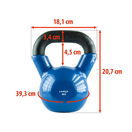 8 kg Cast Iron Kettlebell – Blue