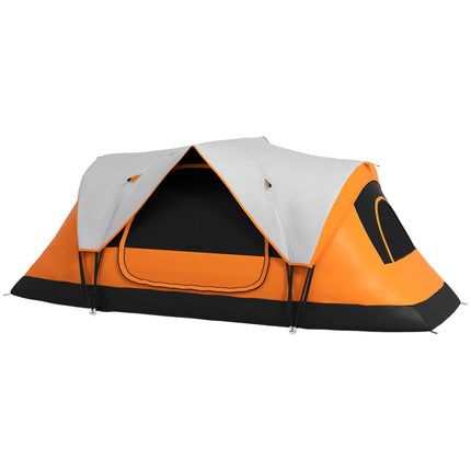 8-person tunnel camping tent, windproof, water-repellent