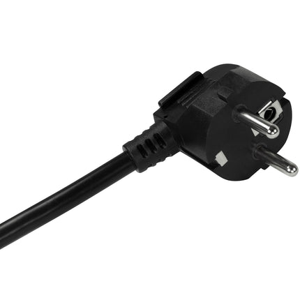 8-way branch socket with switch for 19" rack U1 Black