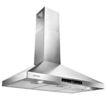 90 cm Silver Extractor Hood with Touch & Gesture Control
