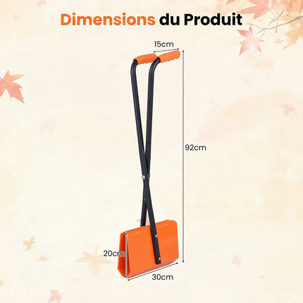 92 cm Leaf Grabber with Non-Slip Handle, Metal Frame
