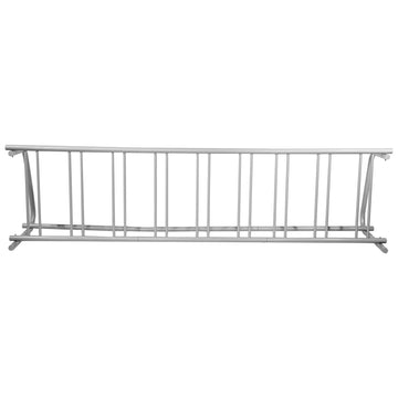 9-Bike Floor Bike Rack, Steel Single-Sided, 111 in