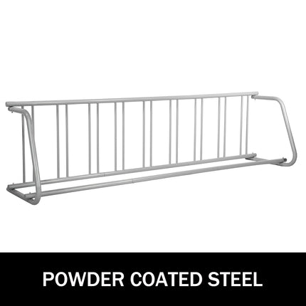 9-Bike Floor Bike Rack, Steel Single-Sided, 111 in