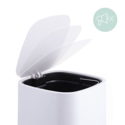 9L Square Pedal Bin – Plastic, Soft-Close Lid
