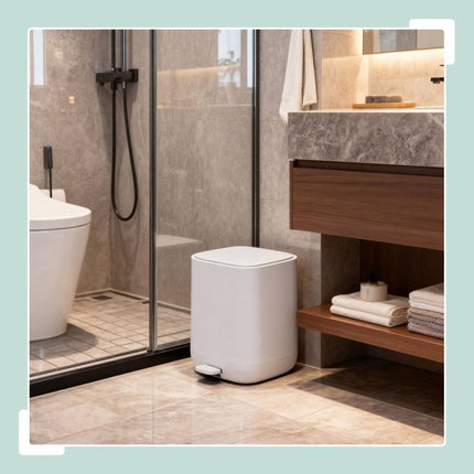 9L Square Pedal Bin – Soft-Close, Removable Bucket