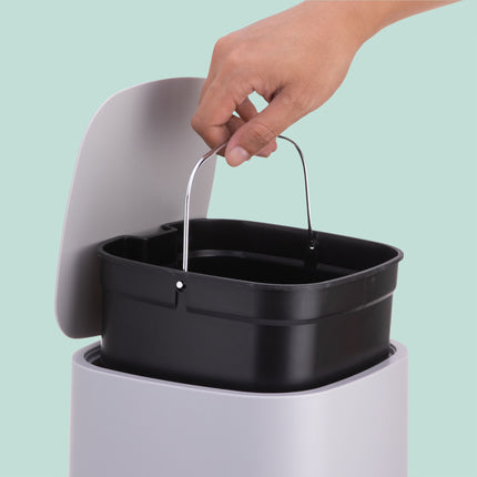 9L Square Pedal Bin – Soft-Close, Removable Bucket