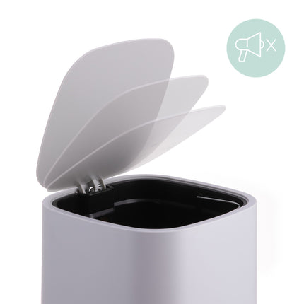 9L Square Pedal Bin – Soft-Close, Removable Bucket
