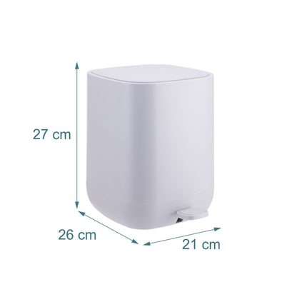 9L Square Pedal Bin – Soft-Close, Removable Bucket