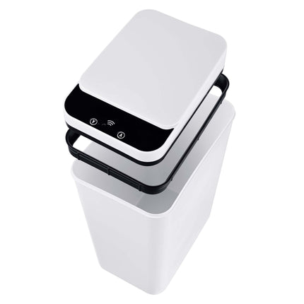 9L White Plastic Sensor Kitchen Bin