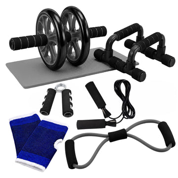 9-Piece Home Gym Fitness Set – Black