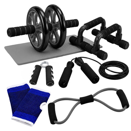 9-Piece Home Gym Fitness Set – Black
