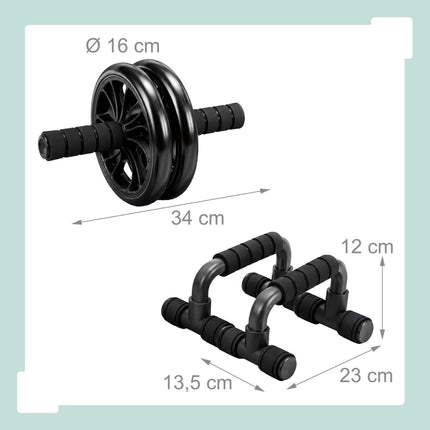 9-Piece Home Gym Fitness Set – Black