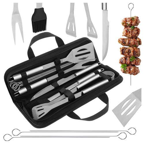 9-Piece Stainless Steel Grill Tool Set with Case