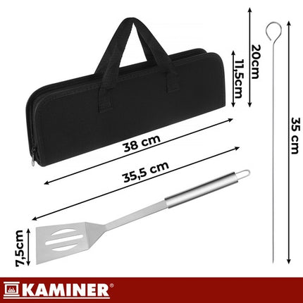 9-Piece Stainless Steel Grill Tool Set with Case