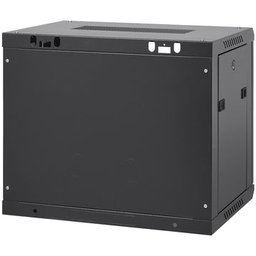9U Wall Mount Server Cabinet, 19-Inch Locking Glass Door