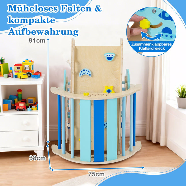 9-in-1 Montessori Climbing Set with Slide & Ladder
