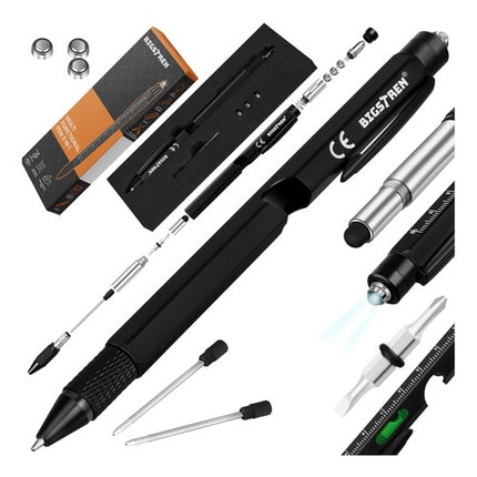 9-in-1 Multifunction Pen with LED Light & Screwdriver