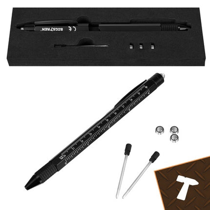 9-in-1 Multifunction Pen with LED Light & Screwdriver