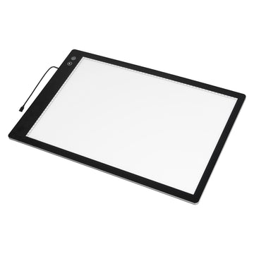 A2 LED Light Pad, Rechargeable, 6-Level Dimmable, Grid