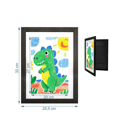 A4 Kids Art Frame, Front Display With Storage, Magnetic