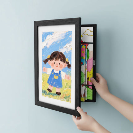 A4 Kids Art Frame, Front Display With Storage, Magnetic