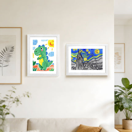 A4 Kids Art Frame, Magnetic Front, Stores Multiple