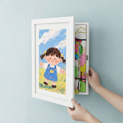 A4 Kids Art Frame, Magnetic Front, Stores Multiple