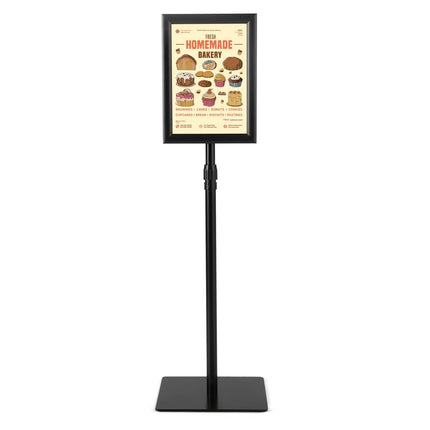 A4 Poster Stand 2-Pack, Adjustable Height, Black