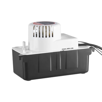 AC Condensate Pump 65 GPH, 15 Ft Lift, 1/2 Gal Tank