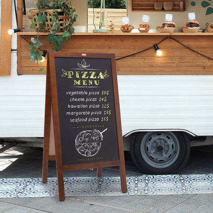 A-Frame Sidewalk Chalkboard Sign, Double-Sided 20x40