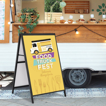 A-Frame Sidewalk Sign 24x36, Steel Double-Sided Frame