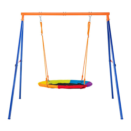 A-Frame Swing Set, 40 in Saucer Seat, 440 lb Capacity