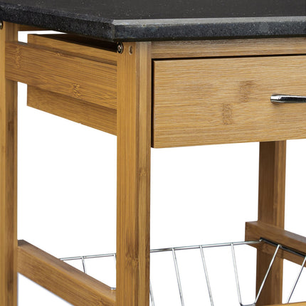 ALFRED S kitchen trolley with 2 baskets