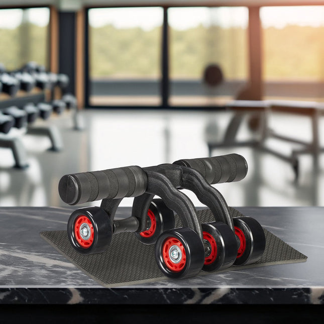 Ab Roller met Kniemat - 5 Wielen voor Core Training