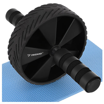 Ab Roller with Non-Slip Handles and Knee Mat, 28 cm