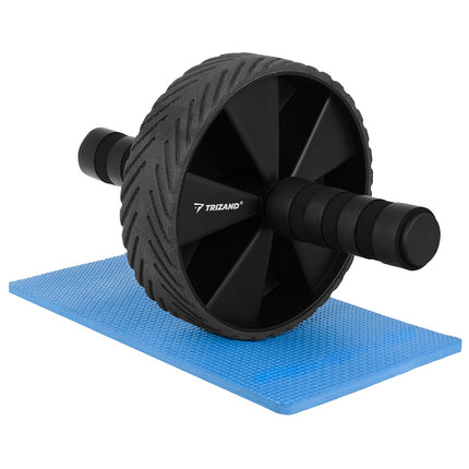 Ab Roller with Non-Slip Handles and Knee Mat, 28 cm