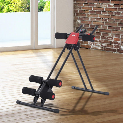 Abdominal and back trainer with LED display - Home training unit