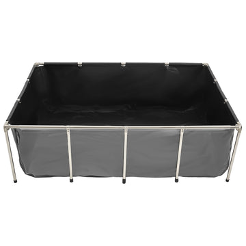Above-Ground Fish Pond, 470 Gal PVC, Clear Panel