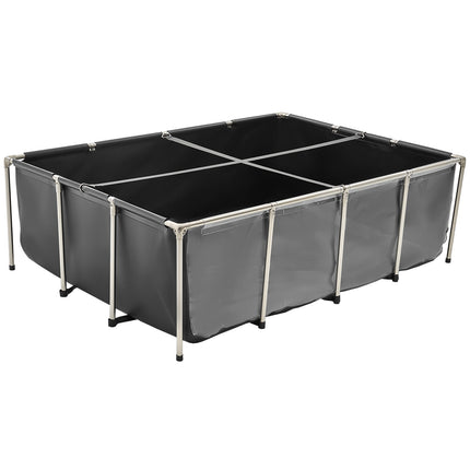 Above-Ground Fish Pond, 470 Gal PVC, Clear Panel