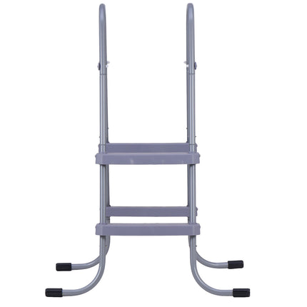 Above Ground Pool Ladder, 2-Step Steel, 33 In, 300 Lb
