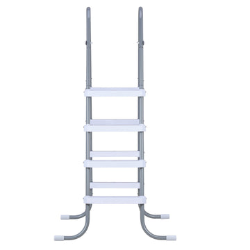 Above Ground Pool Ladder, 4-Step Steel A-Frame, 300 lb