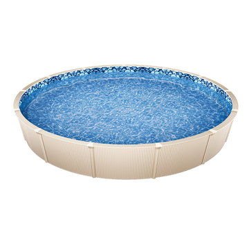 Above-Ground Pool Liner 8 Ft Round, Overlap Vinyl 54 In