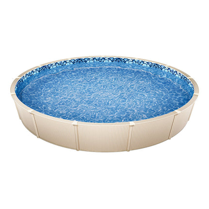 Above-Ground Pool Liner 8 Ft Round, Overlap Vinyl 54 In