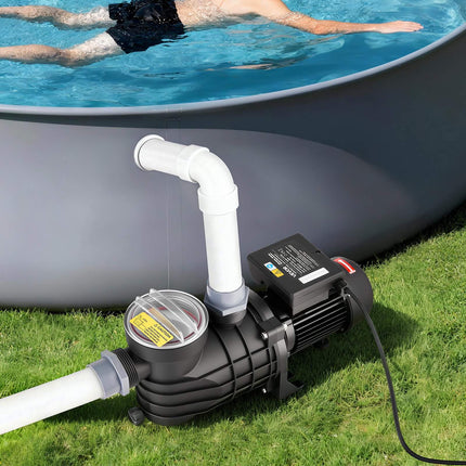 Above Ground Pool Pump 250W, 11,700 L/H, Basket