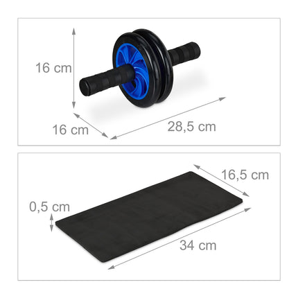Abroller with knee protection