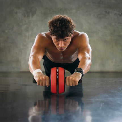 Abroller with knee protection