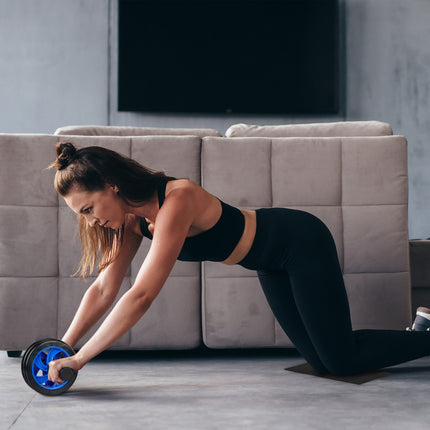 Abroller with knee protection