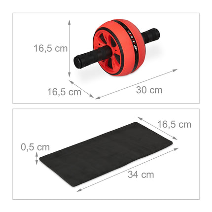 Abroller with knee protection