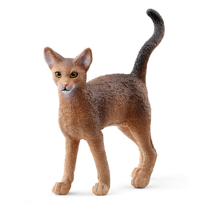 Abyssinian Cat Figurine, Realistic Design, Collectible Toy