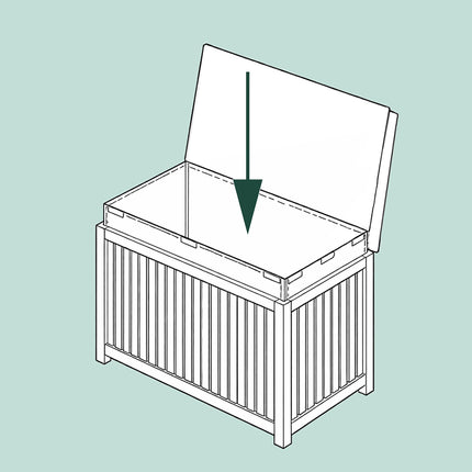 Acacia Garden Storage Box, Medium – Natural Wood